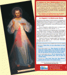 Images petit format de la Miséricorde Divine (1 Lot de 35 images 11,5 x 6,33)