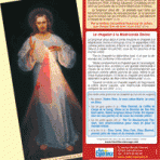 Images petit format de la Miséricorde Divine (1 Lot de 35 images 11,5 x 6,33)